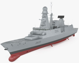 Horizon-class frigate 3D model