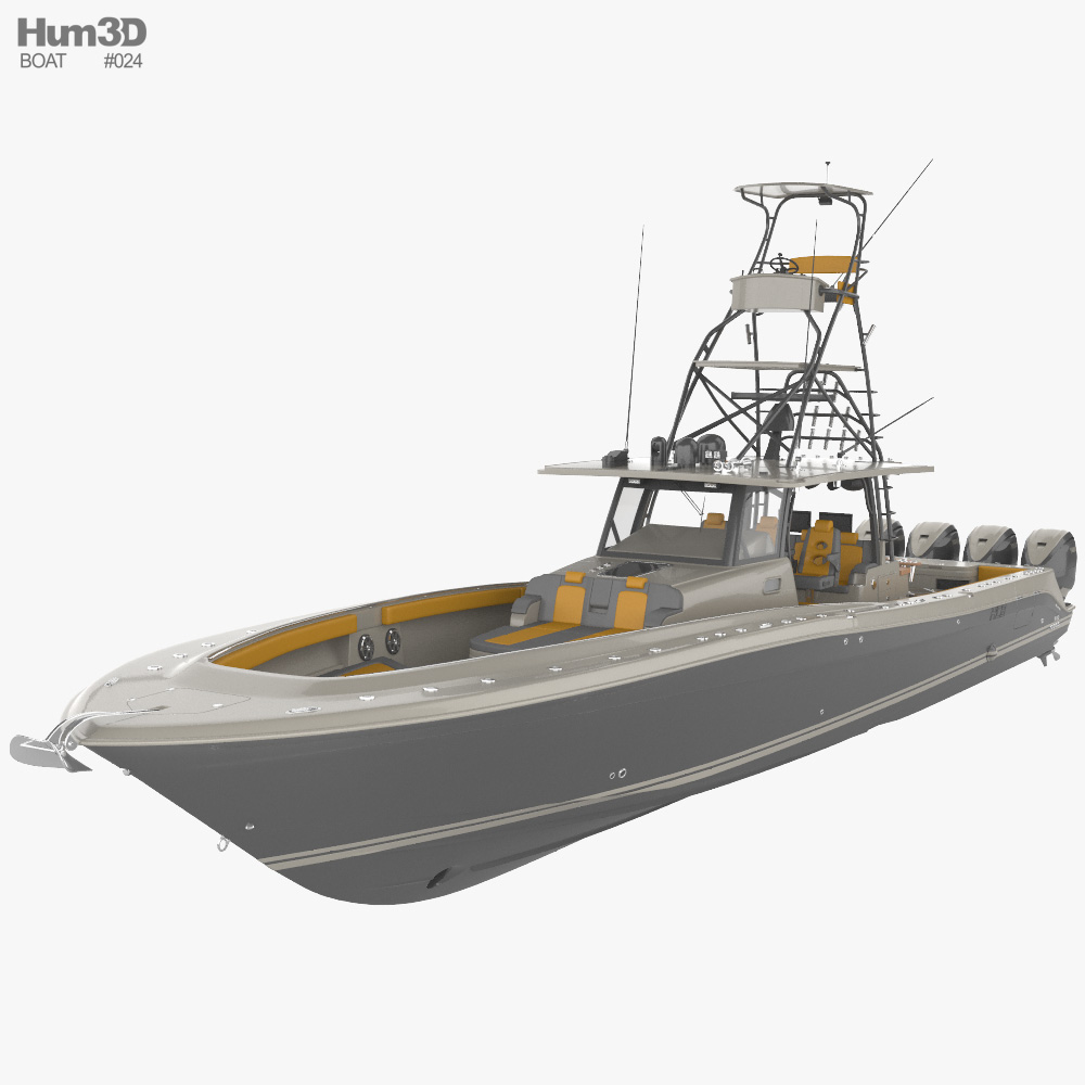 Hydra Sport 53 Yacht 3D model