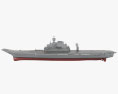 INS Vikramaditya Flugzeugträger 3D-Modell