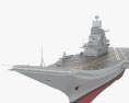 INS Vikramaditya aircraft carrier 3d model