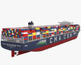 Jacques Saade-class container ship 3d model