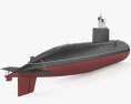 キロ型潜水艦 3Dモデル