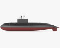 Projekt 877 Paltus U-Boot 3D-Modell
