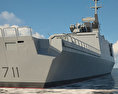 La Fayette class frigate 3d model