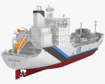 Liquid hydrogen carrier ship Suiso Frontier 3d model