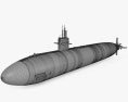 Classe Los Angeles Submarino Modelo 3d