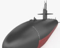 Los Angeles-class submarine 3d model