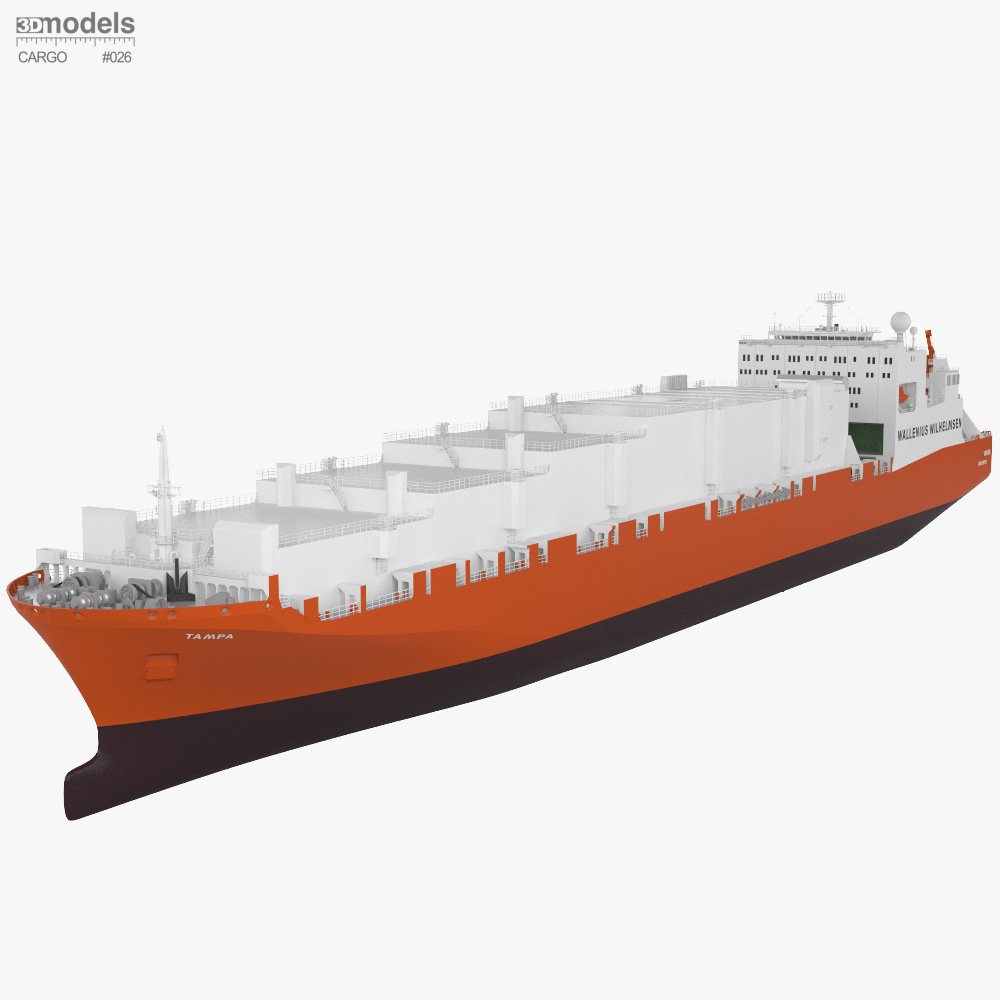 MV Tampa Container Ship 3D model - Download Cargo ship on 3DModels.org