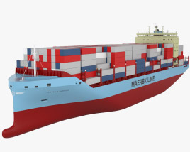 コンテナ船 Maersk V-class 3Dモデル