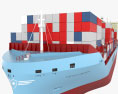 컨테이너선 Maersk V-class 3D 모델 
