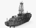 Noble Бурове судно 3D модель