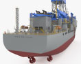 Noble Drillship 3d model