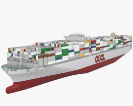 OOCL M-class container ship 3D model