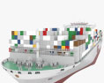 OOCL M-Klasse Containerschiff 3D-Modell