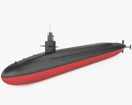 Ohio-class U-Boot 3D-Modell