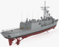 Oliver Hazard Perry-class frigate 3d model