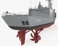 Oliver Hazard Perry-class frigate 3d model