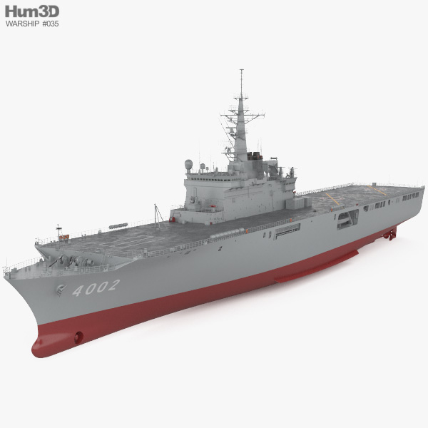 Osumi-class tank landing ship 3D model