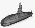Oyashio-class Sottomarino Modello 3D