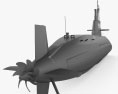 Підводний човен типу «Оясіо» 3D модель