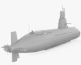 Підводний човен типу «Оясіо» 3D модель