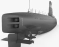 Potvis-class submarine 3d model