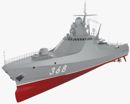 Патрульный корабль проекта 22160 типа Василий Быков 3D модель
