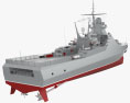 Патрульний корабель проєкту 22160 класу Василь Биков 3D модель