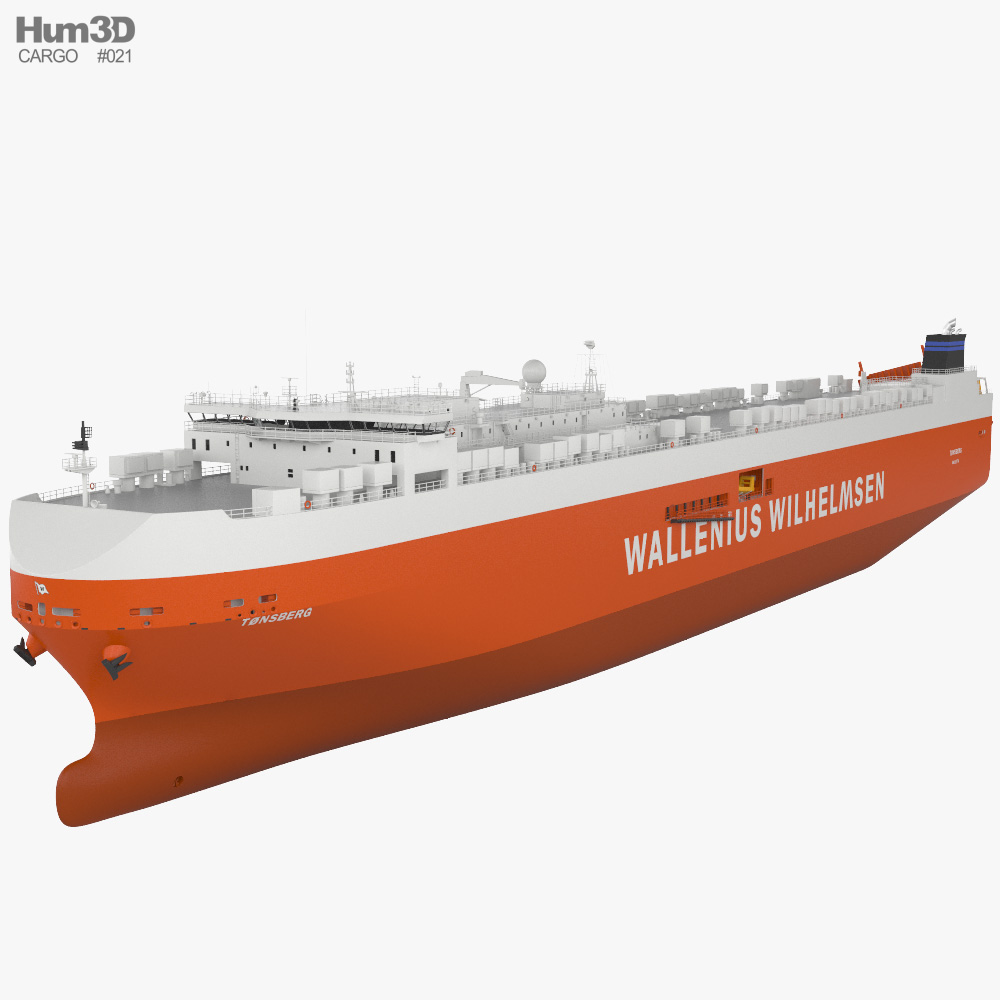 Roll-on roll-off ship MV Tonsberg 3D model
