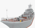 Ropucha-class landing ship 3d model