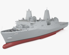 3D model of San Antonio-class amphibious transport dock