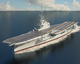 Sao Paulo aircraft carrier 3D model