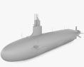 Seawolf-class submarine 3d model