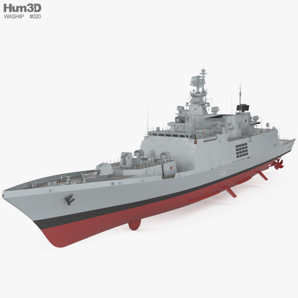 Shivalik-class Fregata Modello 3D