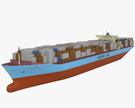 Sovereign Maersk Container Ship Modello 3D