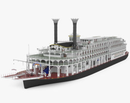 Steamboat American Queen 3D model