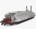 Steamboat American Queen 3D модель