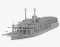 Steamboat American Queen 3D模型
