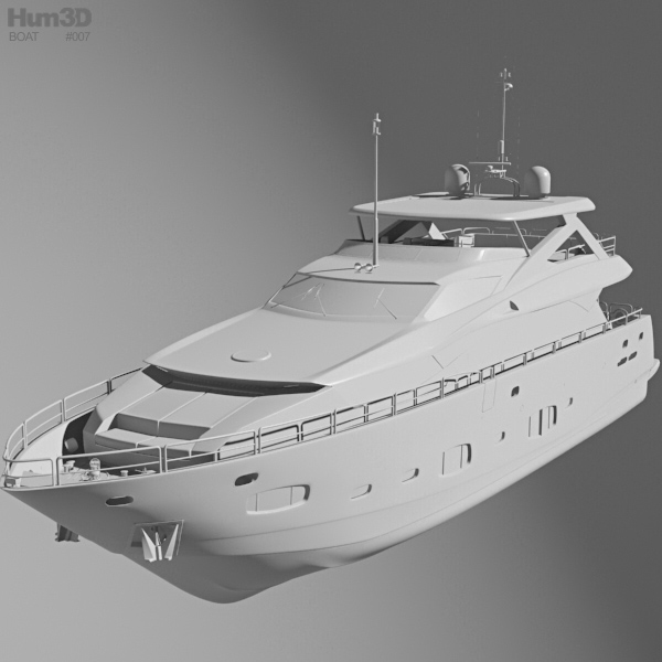 Sunseeker 30m Yacht 3D model - Ship on Hum3D
