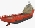 TIMBALIER ISLAND Offshore Supply Ship 3D 모델 