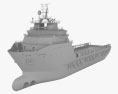 TIMBALIER ISLAND Offshore Supply Ship 3D модель