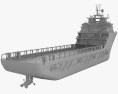 TIMBALIER ISLAND Offshore Supply Ship 3D 모델 