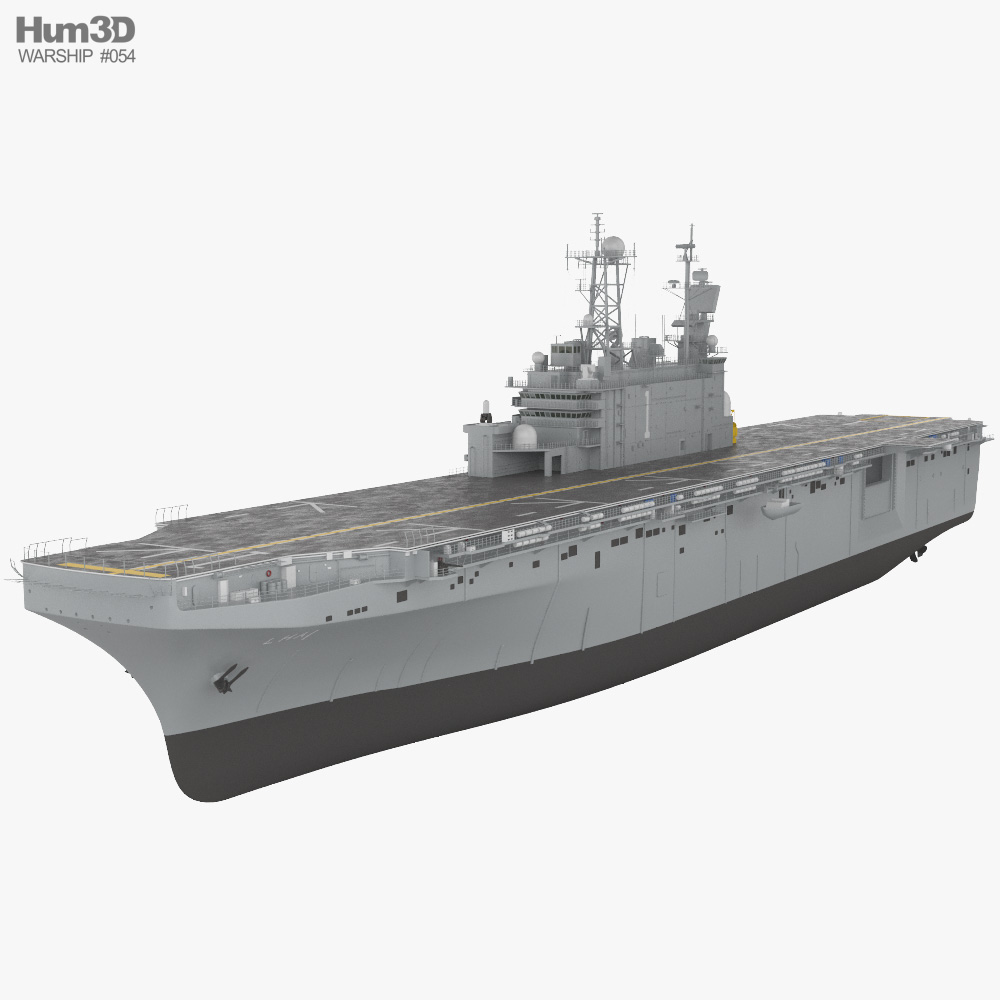 Tarawa-class amphibious assault ship 3D model