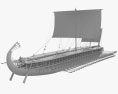 三列桨战船 3D模型