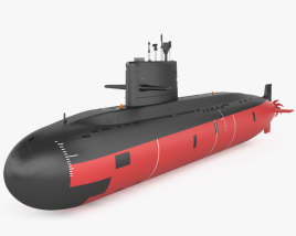 Type 039A submarine 3D model