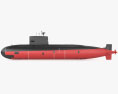 Підводний човен типу 039A 3D модель