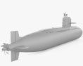 Type 039A Sottomarino Modello 3D