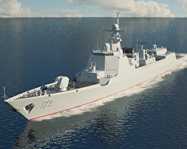 Type 052D destroyer 3D model