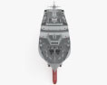 Type 071 amphibious transport dock 3d model