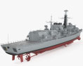 Type 23 frigate 3d model